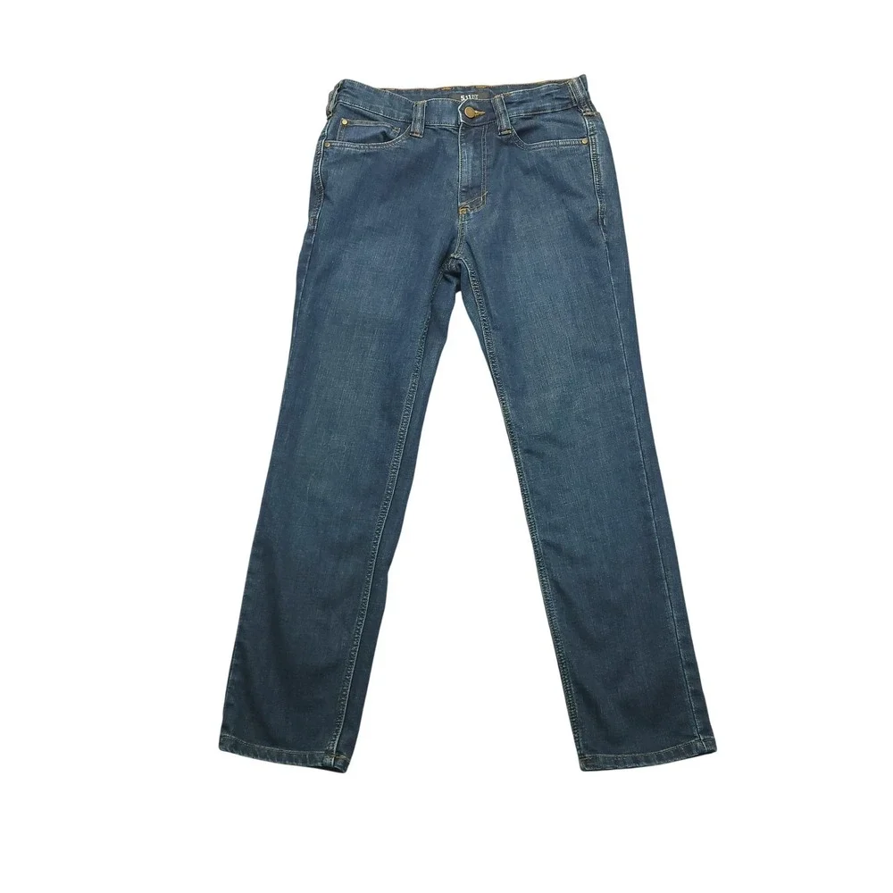 5.11‎ Tactical Jeans Mens 30x30 Blue Medium Wash Straight Denim Workwear